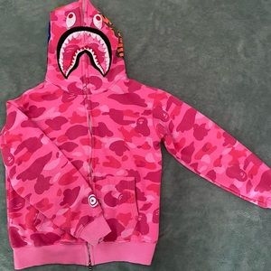 BAPE PINK ABC SHARK FULL ZIP